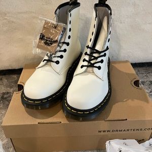 Dr. Martens white 1460 Smooth Leather Boots-6
